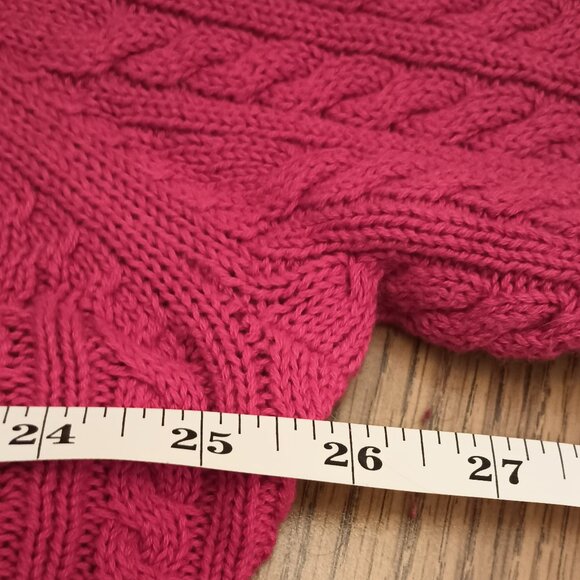 Amazon Essentials Size XXL Red Cable Knit Turtleneck Sweater (EUC) - Picture 5 of 13